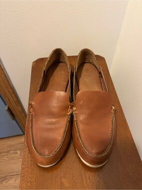 Frye Sedona Venetian brown Cognac moc loafers 9.5